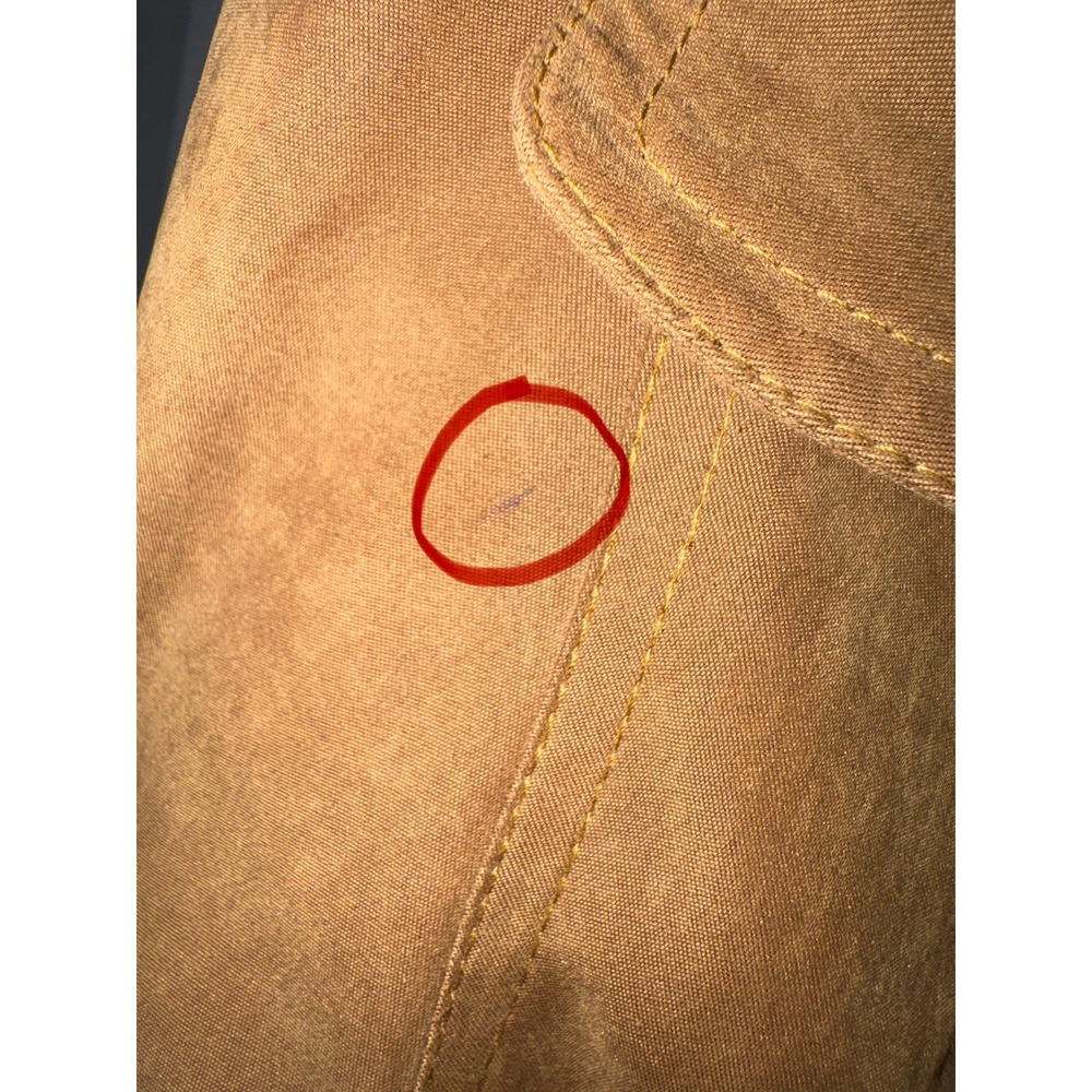 Vintage Y2K House of Art Collection Tan Faux Suede‎ Belted Trench Jacket - Picture 6 of 10